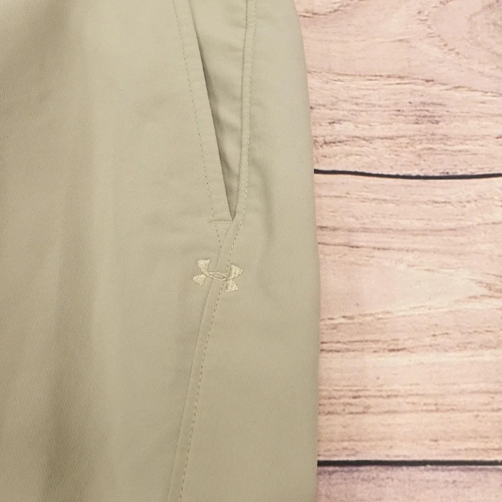 Under Armour Pants Mens 34x30 Beige Chino Straight Stretch Golf Performance